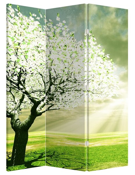 Paraván - Strom na lúke (126x170 cm)