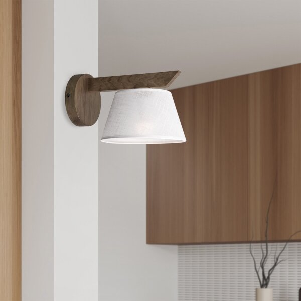 Brilagi - LED Nástenné svietidlo ANTHONY 1xE14/40W/230V dub orech/biela