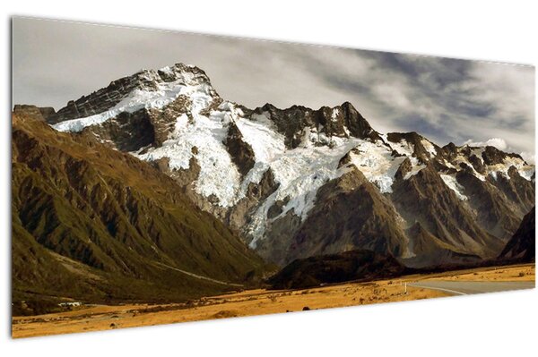 Obraz hory Sefton, Nový Zéland (120x50 cm)