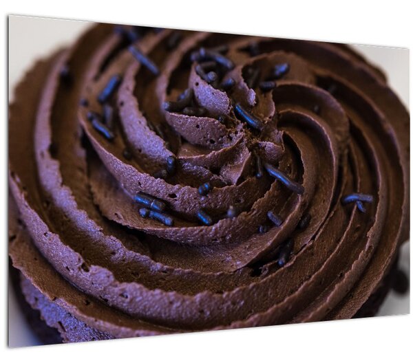 Obraz - Čokoládový Cupcake (90x60 cm)