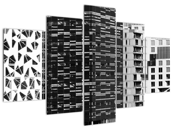 Obraz čiernobiele architektúry (150x105 cm)