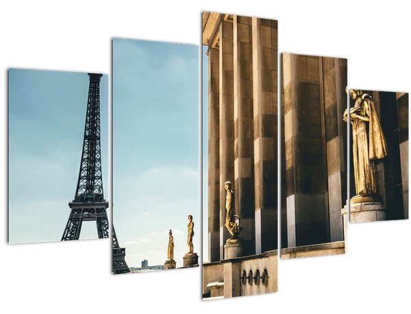 Obraz z Trocaderského námestia, Paríž (150x105 cm)