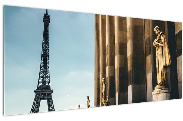 Obraz z Trocaderského námestia, Paríž (120x50 cm)