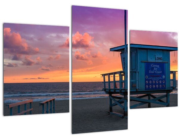 Obraz z pláže Santa Monica (90x60 cm)