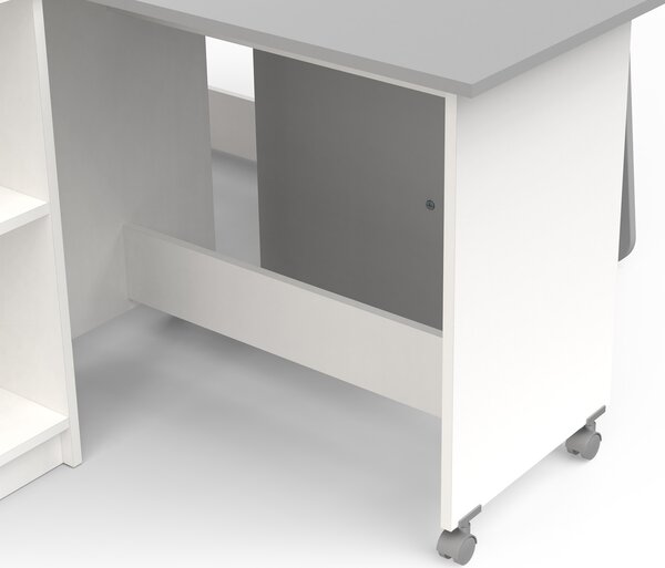 Multifunkčná posteľ Hampton 90x200 - sivá