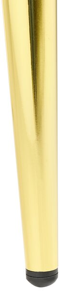 Lavica krémová biela zamatové čalúnenie zlaté kovové nohy 118 cm glamour moderný štýl spálňa predsieň