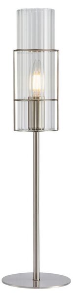 Markslöjd Markslöjd 108557 - Stolná lampa TUBO 1xE14/40W/230V 50 cm lesklý chróm/číra ML1249 + záruka 3 roky zadarmo