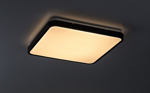 RABALUX 71433 Alenzo stropné svietidlo 420x420mm LED 36W/2270lm 3000+4000+6000K IP44 čierna, DIP switch