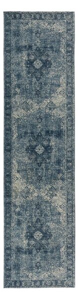 Flair Rugs , Behúň Manhattan Antique Blue, 60x230, modrá, chodba / predsieň
