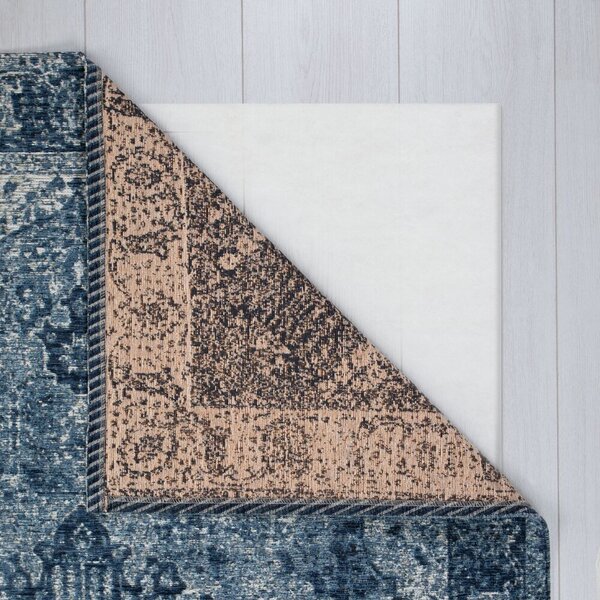 Flair Rugs , Behúň Manhattan Antique Blue, 60x230, modrá, chodba / predsieň