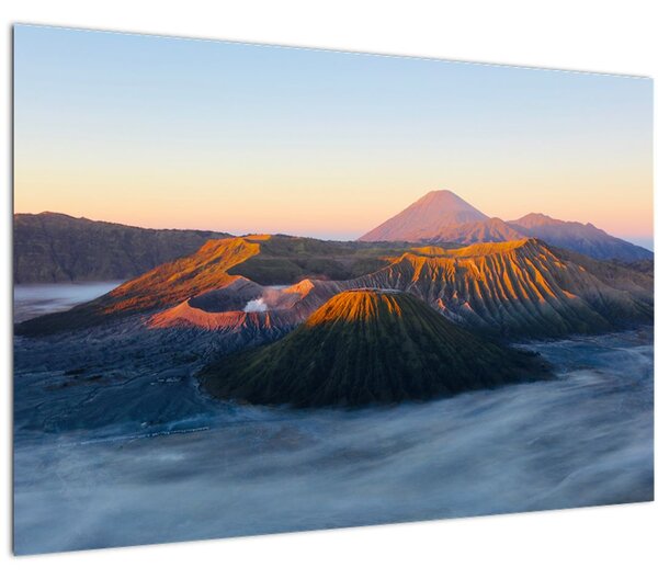 Obraz hory Bromo v Indonézii (90x60 cm)