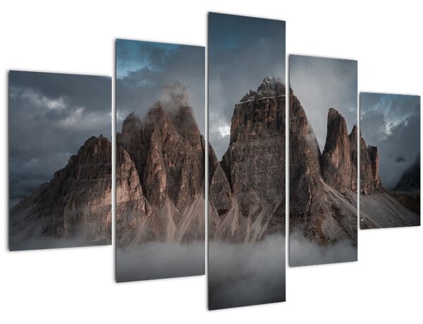 Obraz - Tri Zuby, Talianske Dolomity (150x105 cm)