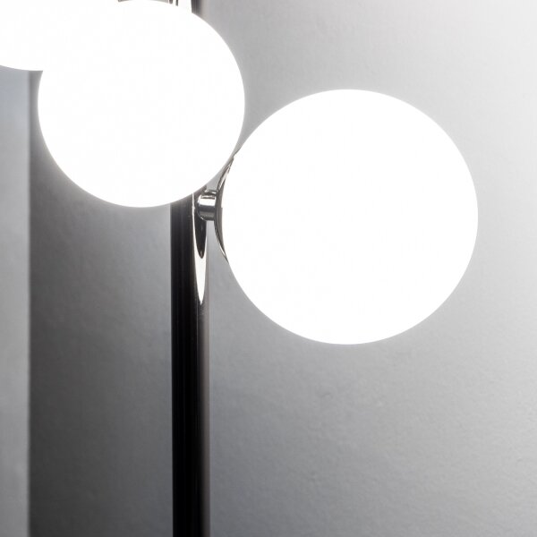 Brilagi - LED stolová lampa MILLA 4xG9/3W/230V čierny chróm/biela