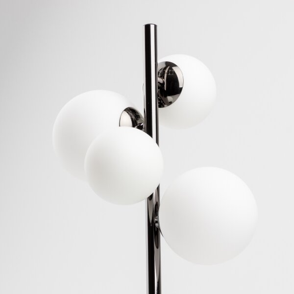 Brilagi - LED stolová lampa MILLA 4xG9/3W/230V čierny chróm/biela