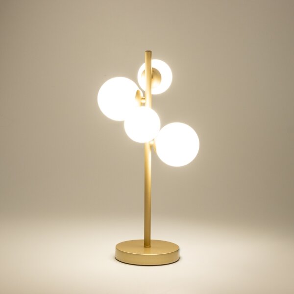 Brilagi - LED Stolná lampa MILLA 4xG9/3W/230V zlatá/biela