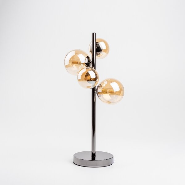 Brilagi - LED Stolná lampa MILLA 4xG9/3W/230V čierny chróm/zlatá