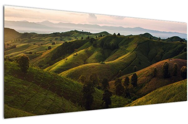 Obraz - Výhľad na thajské kopčeky (120x50 cm)