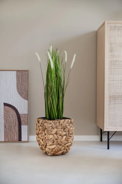 Kvetináč WILD, vodný hyacint, výška 30 cm, natur