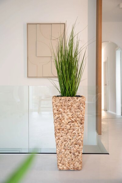 Kvetináč WILD, vodný hyacint, výška 80 cm, natur