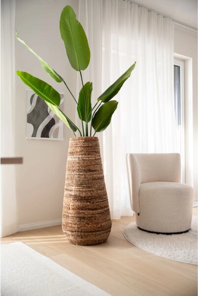 Izbový kvetináč ROTA, vodní hyacint, průměr 46 cm, natur