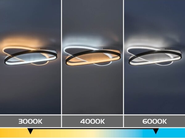 Rabalux 71469 - LED stmievateľné stropné svietidlo BRANTIEL 57W/230V 3000-6000K 45x30,5 cm + diaľkové ovládanie