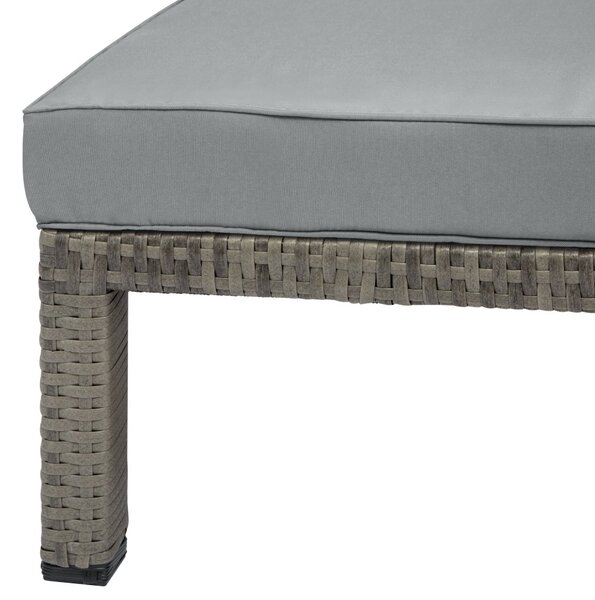 Polohovateľné ratanové lehátko BestBerg BBRF-1140G / sivá