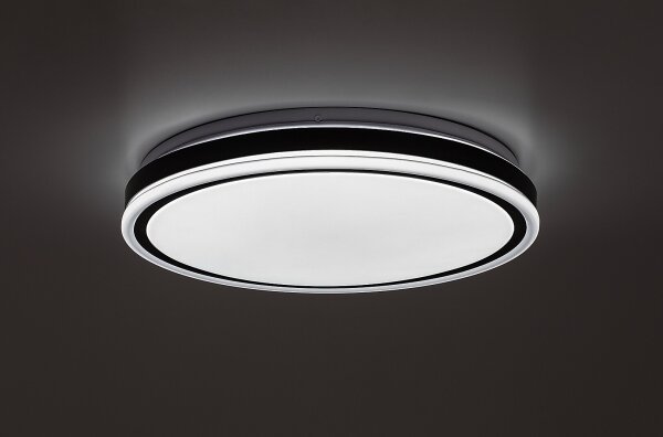 Rabalux 71412 - LED stmievateľné stropné svietidlo CORLET 20W/230V 3000-6500K pr.38,5cm čierne + diaľkové ovládanie