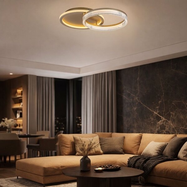 Rabalux 71472 - LED stmievateľné stropné svietidlo RIVONA LED/22W/230V 3000-6500K 53,5x35 cm+diaľkové ovládanie