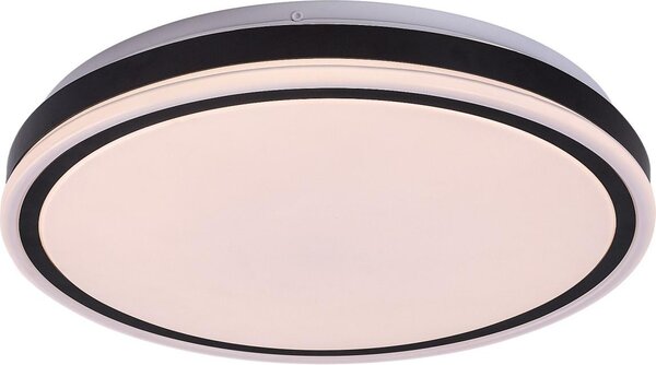 Rabalux 71412 - LED stmievateľné stropné svietidlo CORLET 20W/230V 3000-6500K pr.38,5cm čierne + diaľkové ovládanie