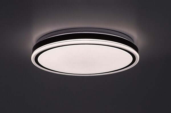 Rabalux 71412 - LED stmievateľné stropné svietidlo CORLET 20W/230V 3000-6500K pr.38,5cm čierne + diaľkové ovládanie