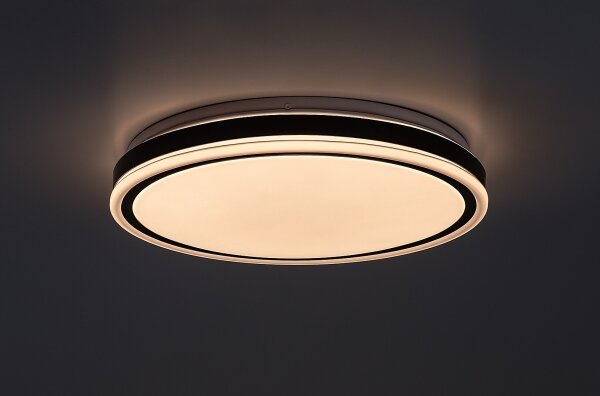 Rabalux 71412 - LED stmievateľné stropné svietidlo CORLET 20W/230V 3000-6500K pr.38,5cm čierne + diaľkové ovládanie