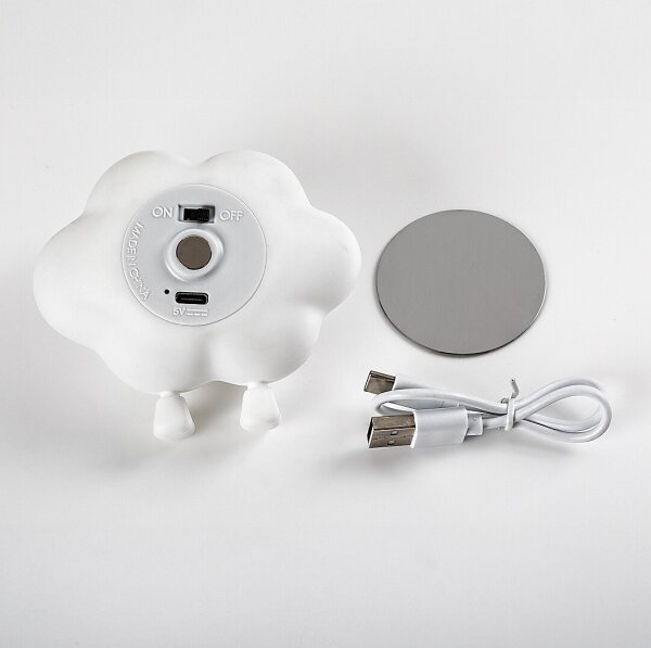 Rabalux 76045 - LED dotykové nabíjacie stmievateľné detské nočné svetlo DREAMIES 2,7 W/5 V, 200 mAh, mrak