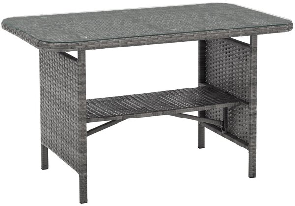 4dielna sada záhradného ratanového nábytku BestBerg Florence BBRF-1006G / sivá