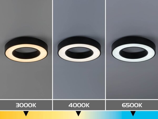 Rabalux 71360 - LED stropné svietidlo CIRANO LED/24W/230V 3000/4000/6500K pr.40cm čierna
