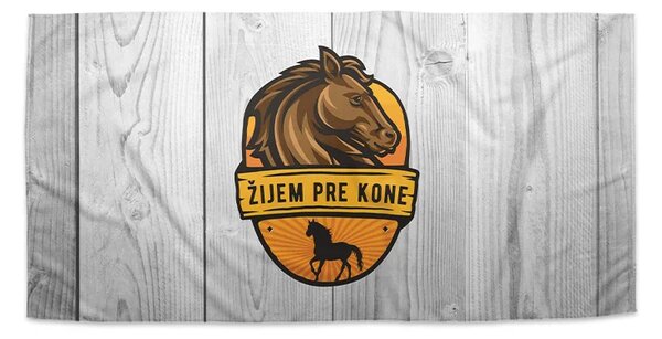 Sablio Uterák Žijem pre kone - 30x50 cm