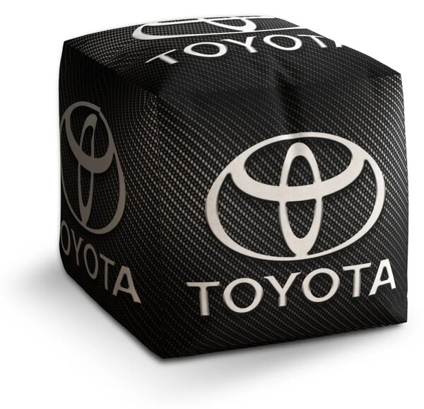 Sablio Taburet Cube Toyota Carbon - 40x40x40 cm