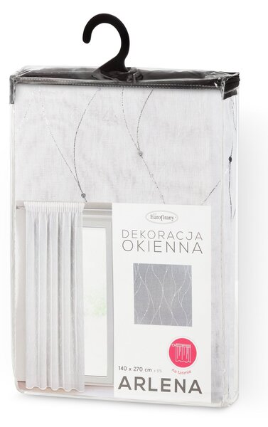 ZÁCLONA NA PÁSKE ARLENA 140X270 CM BIELA