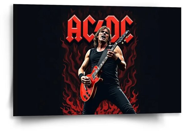 Sablio Obraz ACDC Gitarista - 60x40 cm