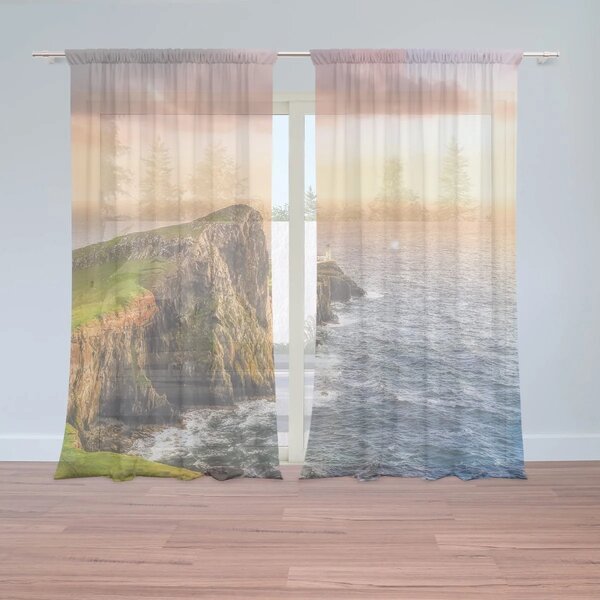 Sablio Záclony Skalnaté Pobrežie: 2ks 150x250cm