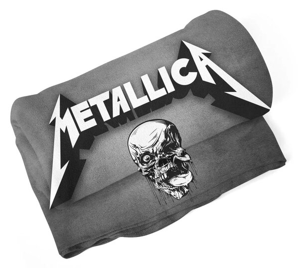 Sablio Deka METALLICA Lebka Sivá - 150x120 cm