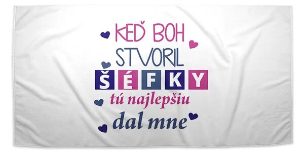 Sablio Uterák Keď Boh stvoril šéfky - 30x50 cm