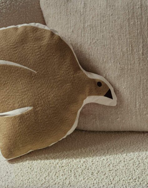 Ferm Living Vankúš Swif Bird Cushion, silver fern