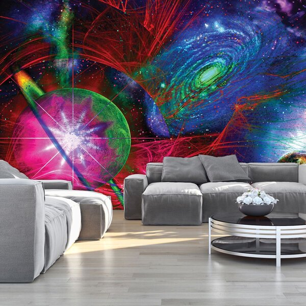 Fototapeta - Farebný abstraktný vesmír (152,5x104 cm)