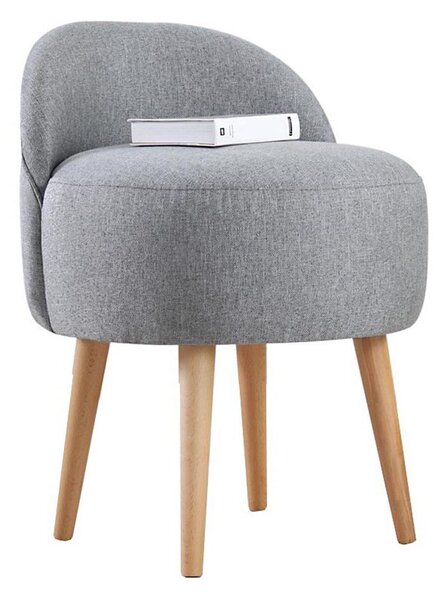 Taburet NIKI, priemer 46 cm, sivý
