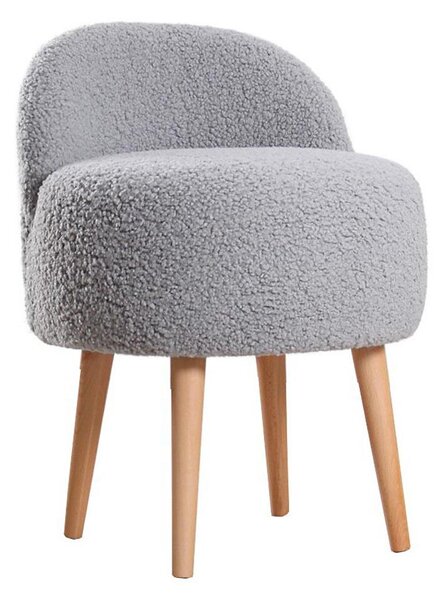 Taburet MIKI, priemer 46 cm, sivý