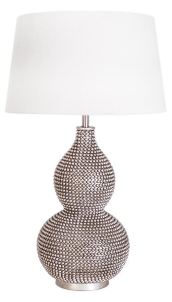 ByRydens 4001840-6508 - Stolová lampa LOFTY 1xE27/5W/230V biela/strieborná