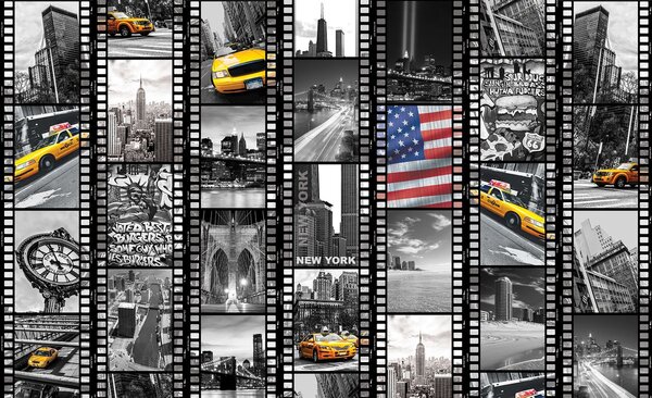 Fototapeta - Filmová páska z New Yorku (152,5x104 cm)
