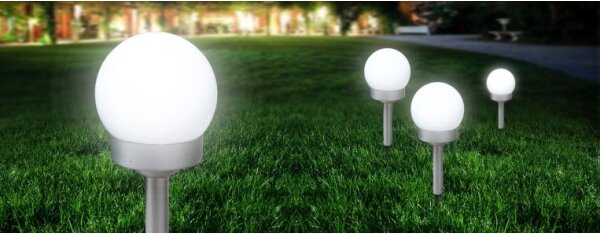Globo 33770-3 - SADA 3x LED Solárne svietidlo SOLAR LED/0,06W/3V pr. 10 cm IP44
