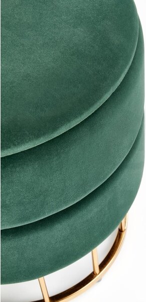 Taburet MINTY pr. 37 cm zelená/zlatá