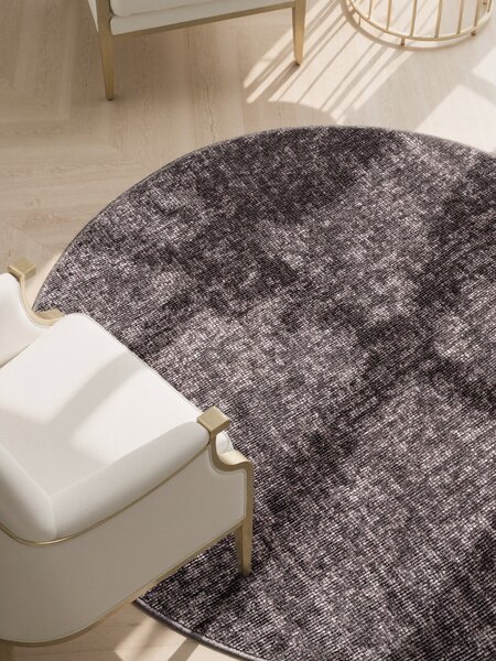 ELLE Decoration , Kusový koberec Brilliance Prisma 106311 Brown z kolekcie Elle kruh, 160x160 (priemer) kruh, hnedá, obývacia izba